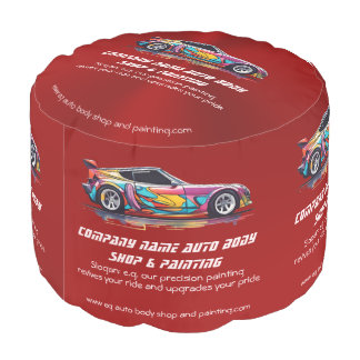 Auto body shop and precision painting pouf