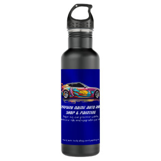 Auto body shop and precision painting stainless steel water bottle