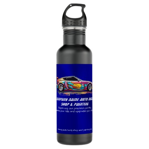 Auto body shop and precision painting stainless steel water bottle