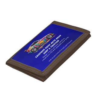 Auto body shop and precision painting trifold wallet