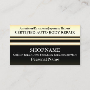 Auto Body Shop Business Card