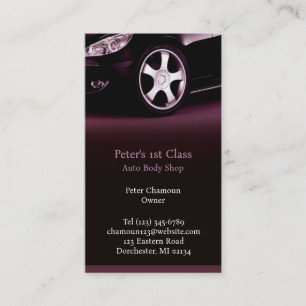 Auto Body Shop Business Card Template