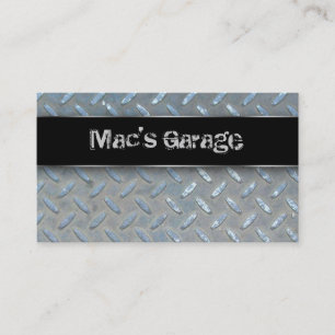 Auto Business Card Construction Contractor Metal