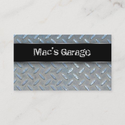 Auto Business Card Construction Contractor Metal