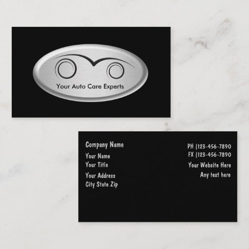 Customizable Auto Business Cards
