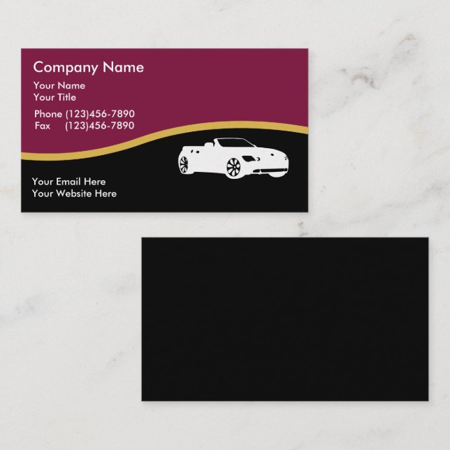 Auto Business Cards (Front/Back)