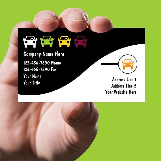 Customizable Auto Business Cards