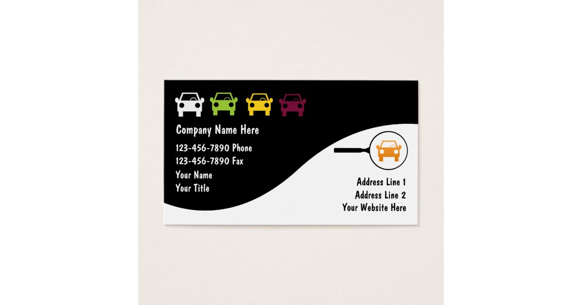 Auto Business Cards | Zazzle.com