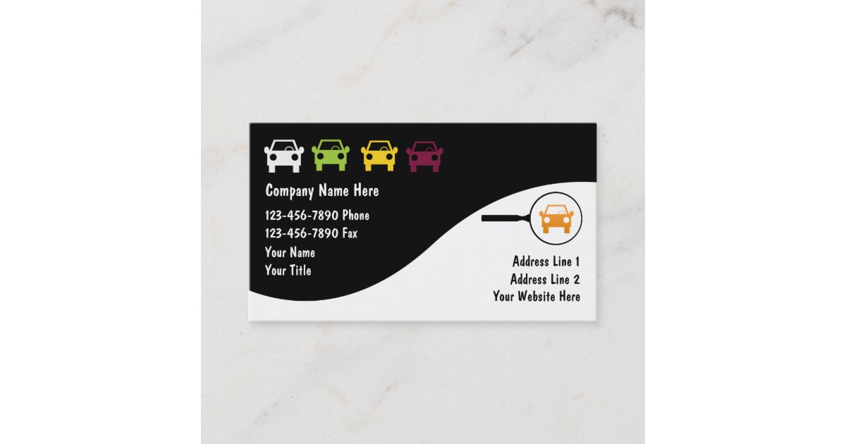 Auto Business Cards | Zazzle