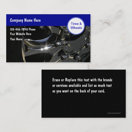 Customizable Auto Business Cards