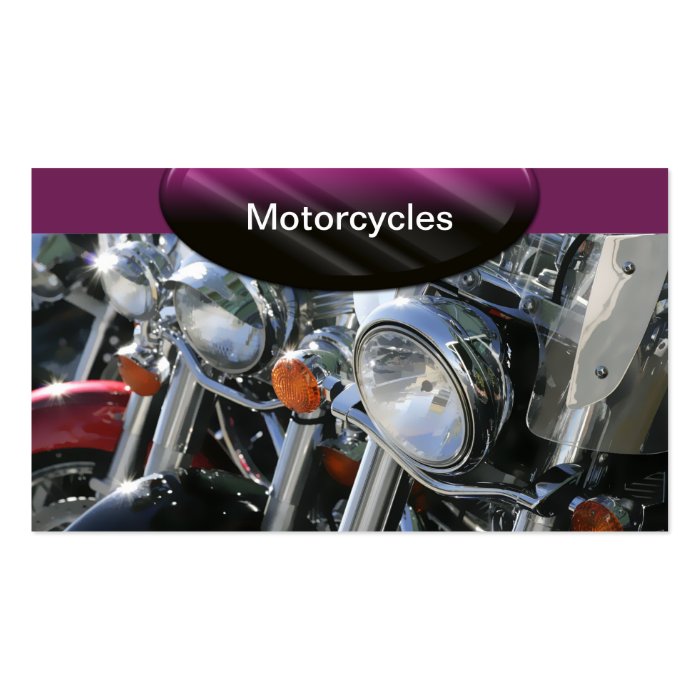 Auto Business Cards Motorcycles