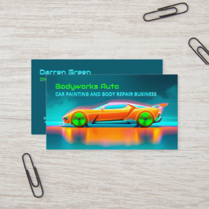 Auto Car Body Repair Business Card