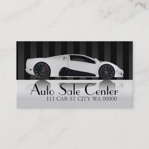 Auto Car Dealer Body Shop Business Card