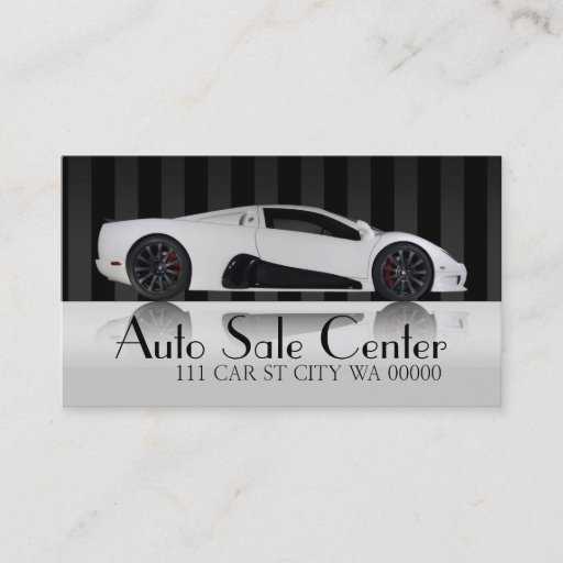 Customizable Auto Car Dealer Body Shop Business Card