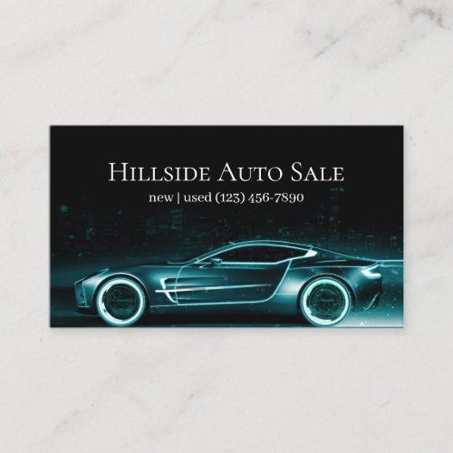 Auto Car Dealer Body Shop Business Card