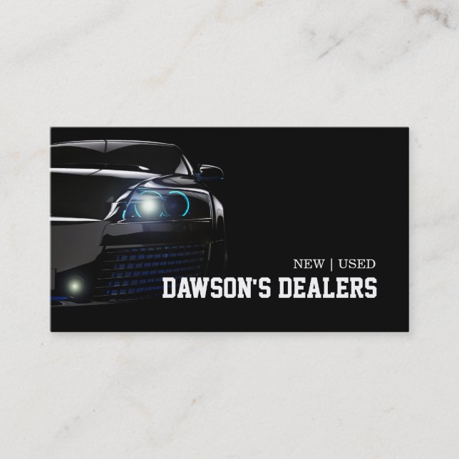 Auto Car Dealer Body Shop Business Card (Front)