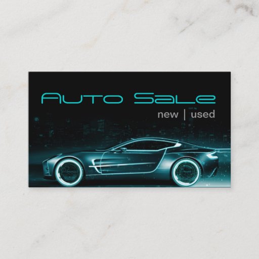 Customizable Auto Car Dealer Body Shop Business Card