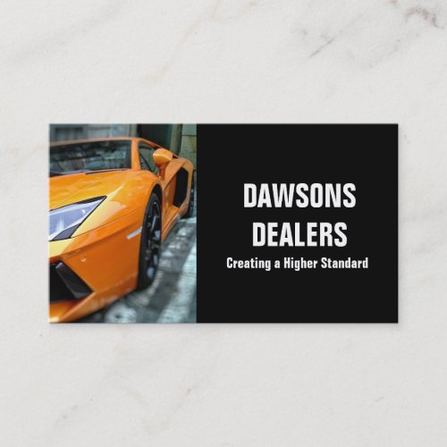 Auto Car Dealer Body Shop Dealership Business Card