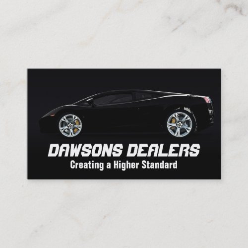 Auto Car Dealer Body Shop Dealership Business Card