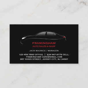 Auto Car Dealer Business Card Template