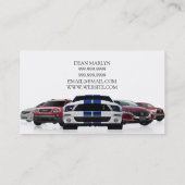 Auto, Car, Dealer Dealership Business Card (Back)