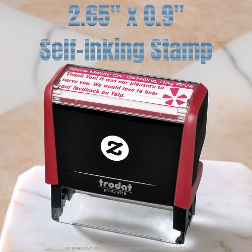 Auto Car Detailing Review & Thank You! Trodat 4915 Self-inking Stamp