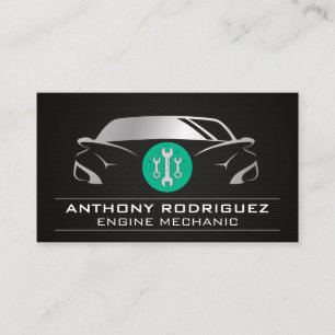 Auto Car Logo   Wrenches    Business Card