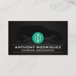Auto Car Logo   Wrenches    Mechanic Business Card