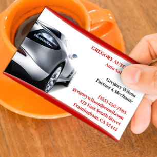 Auto Car Sales Business Card Template