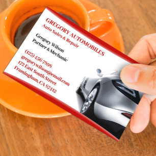 Auto Car Sales Business Card Template