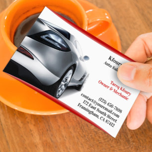 Auto Car Sales Business Card Template