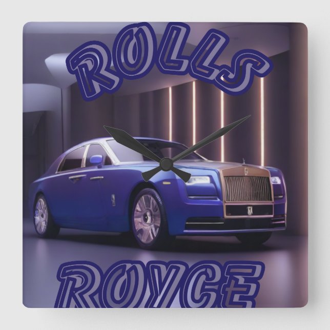 AUTO CAR SQUARE WALL CLOCK (Front)