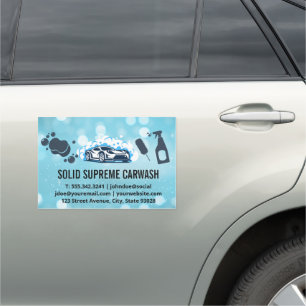 Auto Car Wash Cleaning Services Magnet