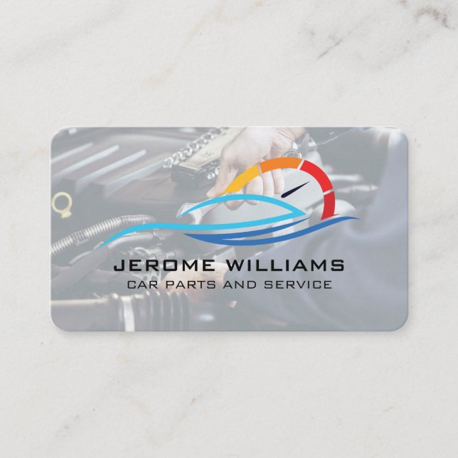 Auto Care Services | Mechanic Business Card (Front)
