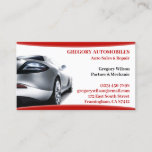 Auto Cars Business Card at Zazzle