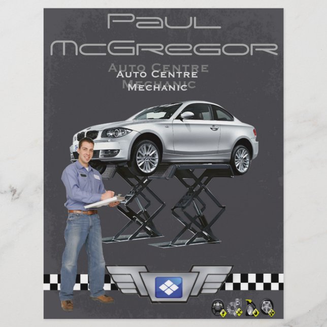 Auto Centre / Mechanic Flyer (Front)