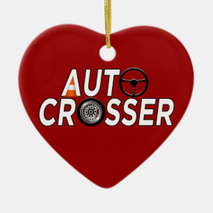Auto Crosser Ceramic Ornament