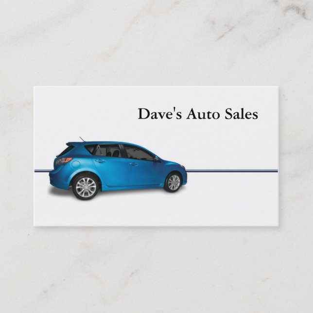 Auto Dealer Business Card (Front)