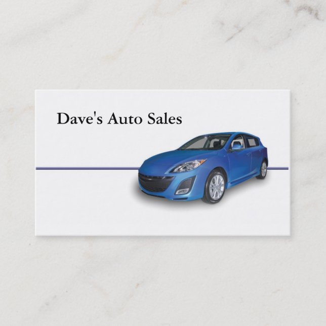 Auto Dealer Business Card (Front)