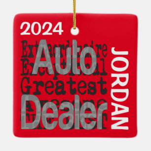 Auto Dealer Extraordinaire Ceramic Ornament