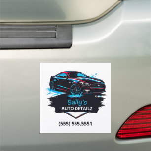 Auto Detailer Business Car Magnet