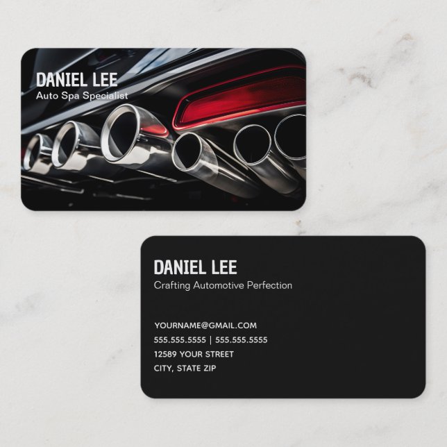 Auto Detailer Business Card (Front/Back)