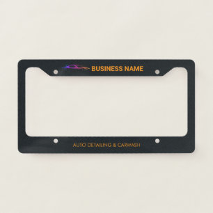 Auto Detailing and Car Wash Personalized License Plate Frame