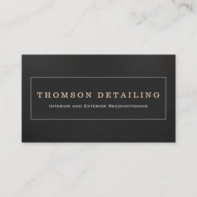  Auto Detailing &  Auto Body Repair Checkered Business Card (Front)