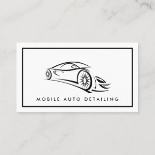 Auto Detailing, Auto Repair Logo Business Card