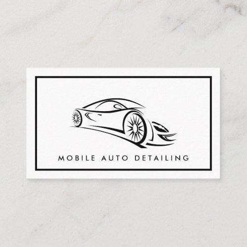 Auto Detailing Auto Repair Logo Business Card
