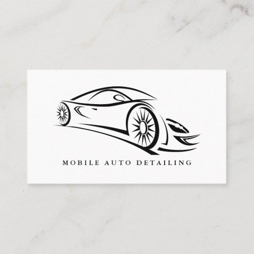 Auto Detailing Auto Repair Logo Business Card