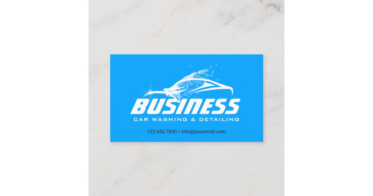 Auto Detailing Automotive Car Loyalty Punch Business Card | Zazzle.com