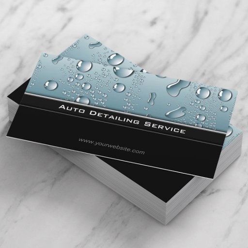 Customizable Professional Auto Detailing Business Card