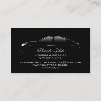 Auto Detailing Bold Business Card by all_items at Zazzle